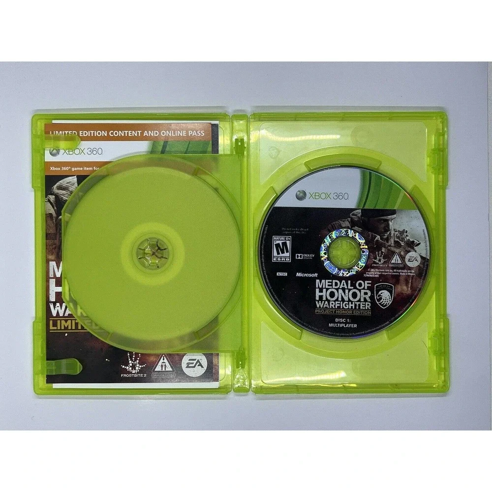 Xbox 360 Medal of Honor: Warfighter Project Honor Edition Microsoft Tested